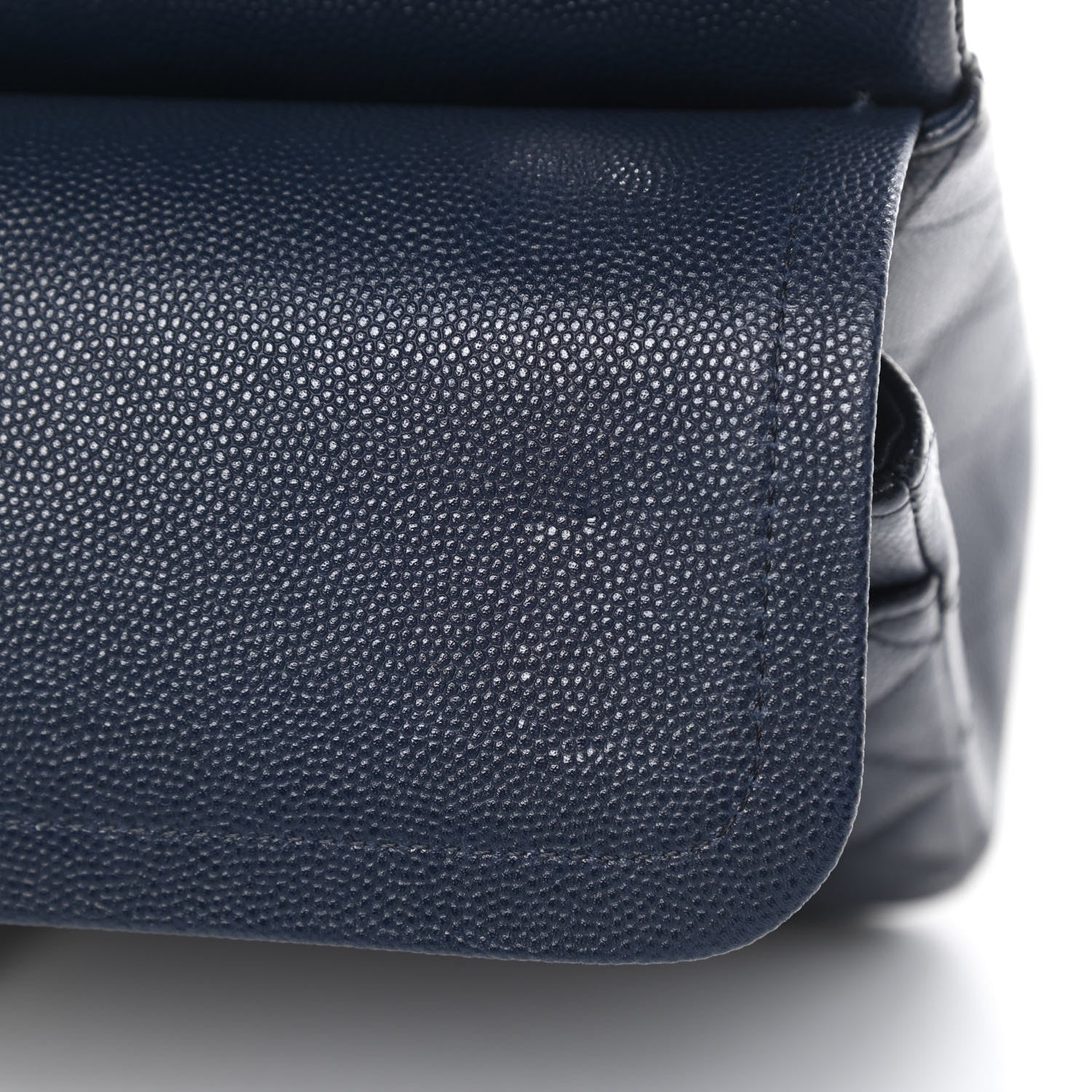 Chanel Caviar Quilted Medium Double Flap Navy 12 of 13