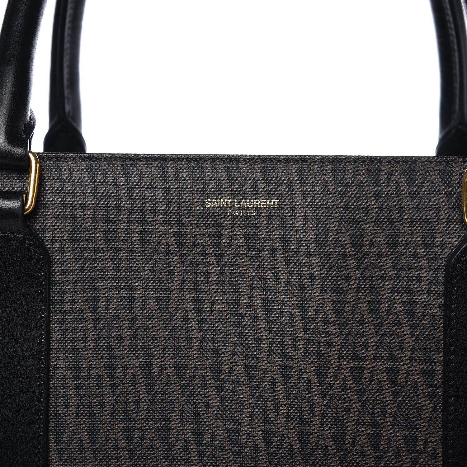 Saint Laurent Toile Classic Monogram Tote Bag Black 11 of 19