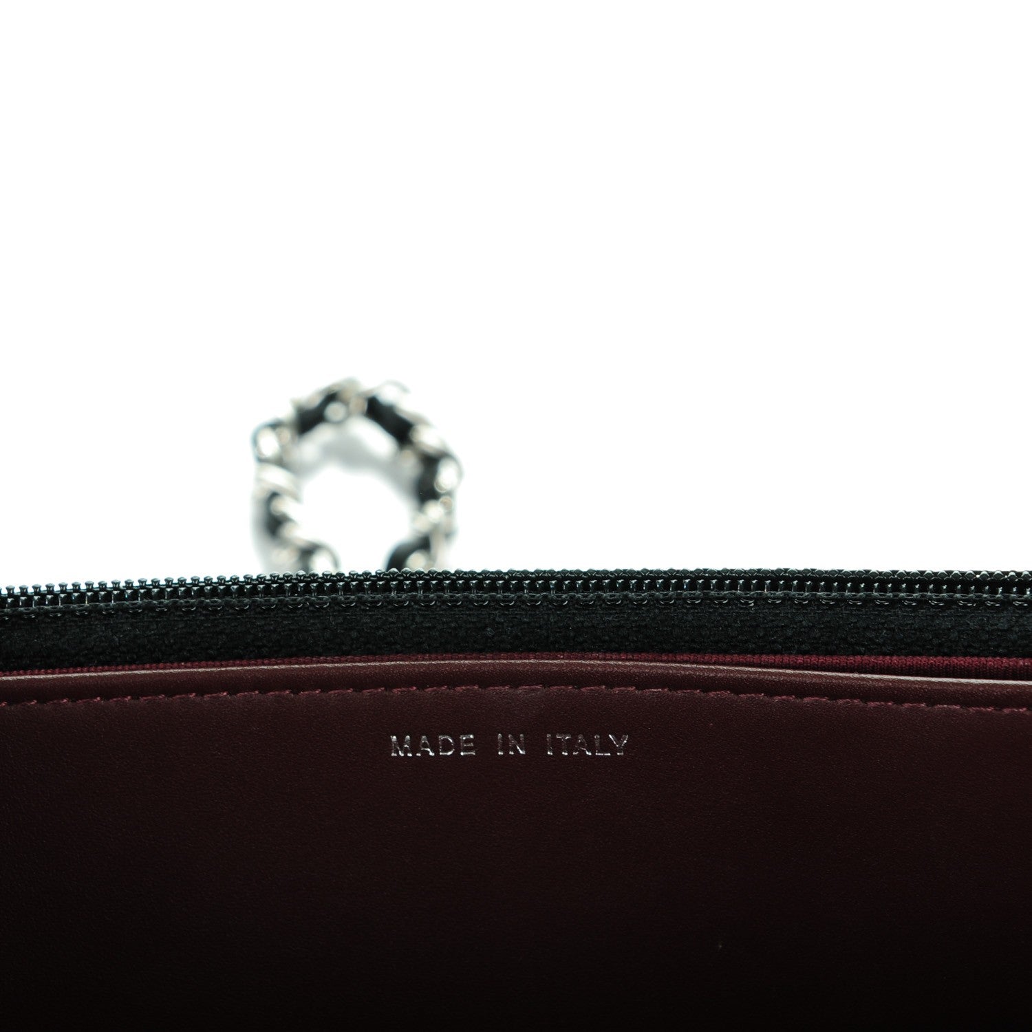 Chanel Caviar Chevron Quilted Wallet On Chain WOC Black 7 of 8
