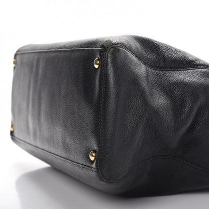 Chanel Calfskin Cerf Executive Shopper Tote Black 12 of 12