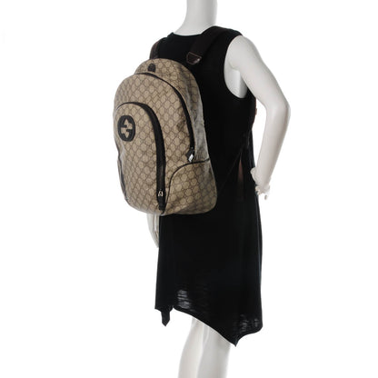 Gucci GG Plus Monogram Medium Interlocking G Travel Backpack Brown 2 of 7
