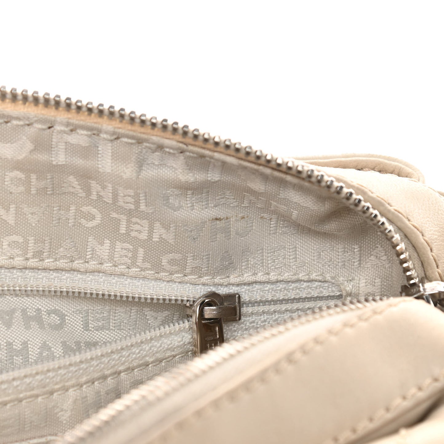 Lambskin Quilted Bowler Flap Shoulder Bag White