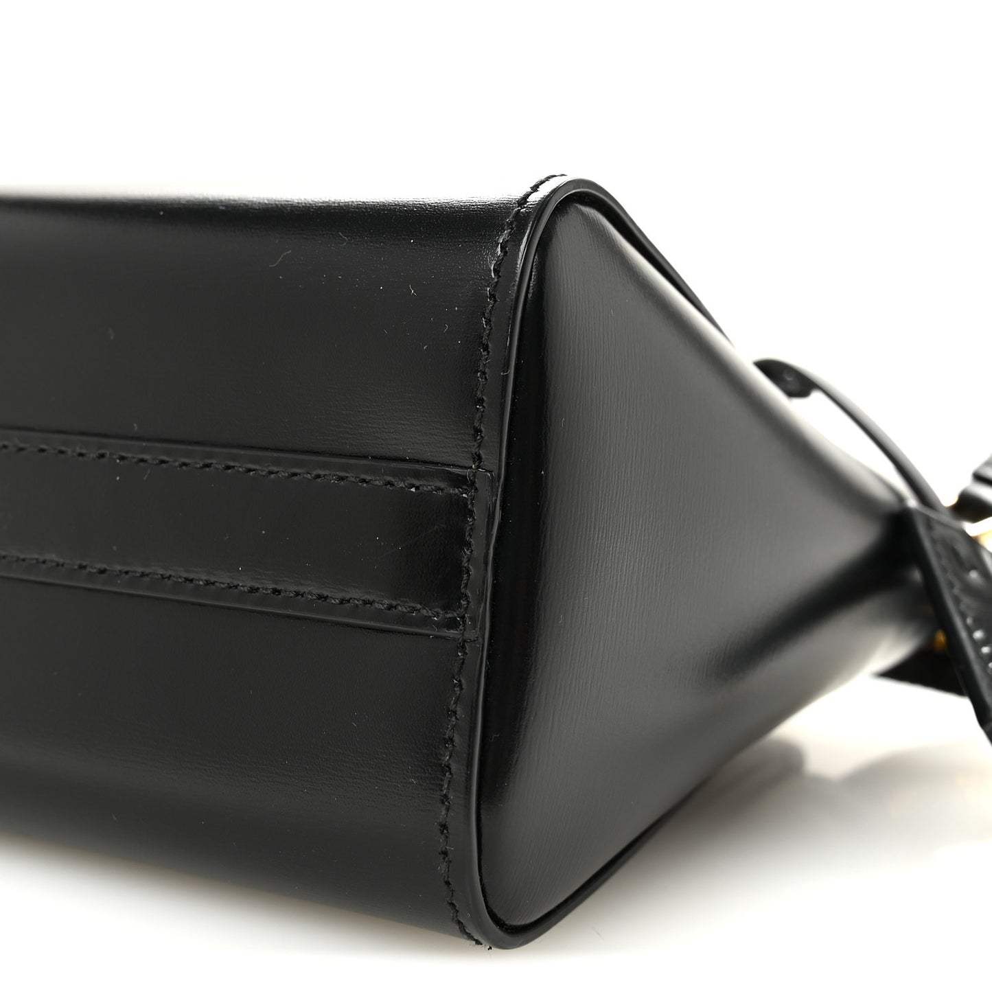 Spazzolato Mini Zippered Tote Black