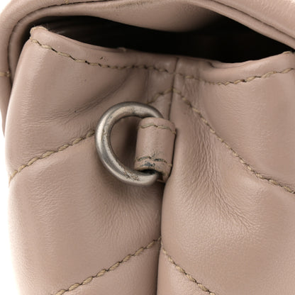 Saint Laurent Calfskin Y Quilted Monogram Toy Loulou Crossbody Bag Light Natural 11 of 12