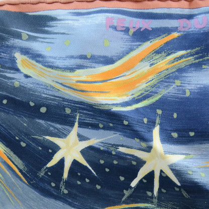 Hermes Silk Feux Du Ciel Pocket Square Scarf 1 of 7