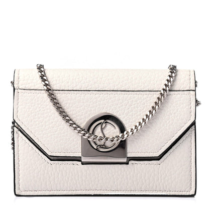 Christian Louboutin Calfskin Elisa Chain Wallet White 1 of 4