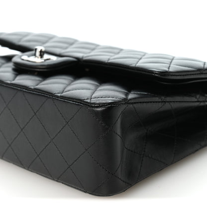 Chanel Lambskin Quilted Medium Double Flap Black 10 of 10