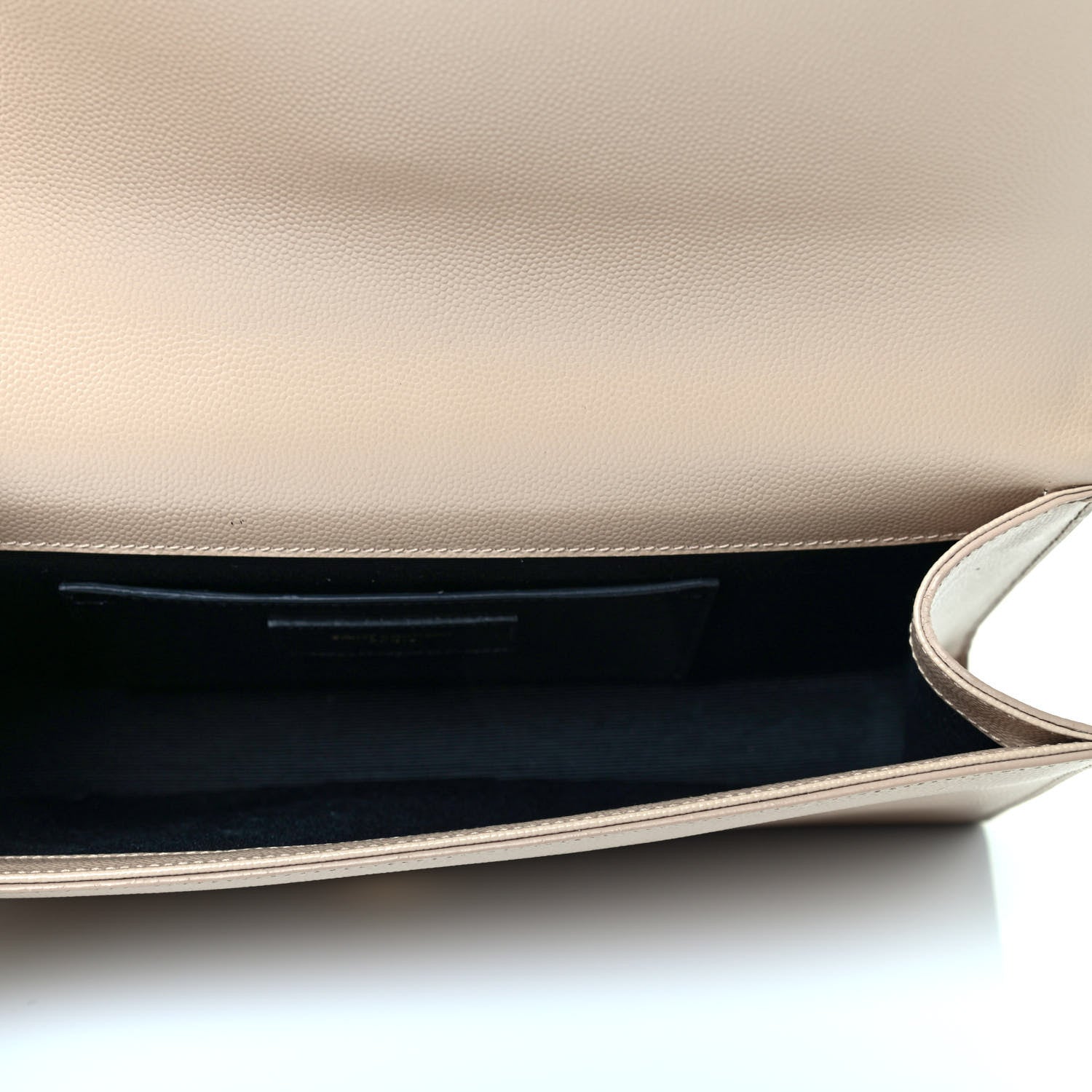Saint Laurent Grain De Poudre Classic Monogram Cassandre Clutch Dark Beige 4 of 4