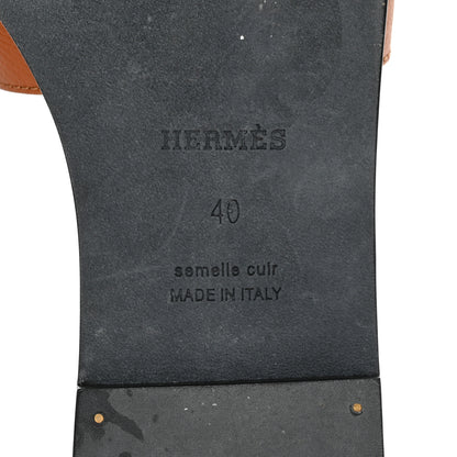 Hermes Epsom Oran Sandals 40 Gold 8 of 13