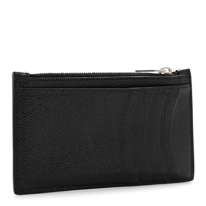 Balenciaga Calfskin Hourglass Long Coin Case Card Holder Black 3 of 8
