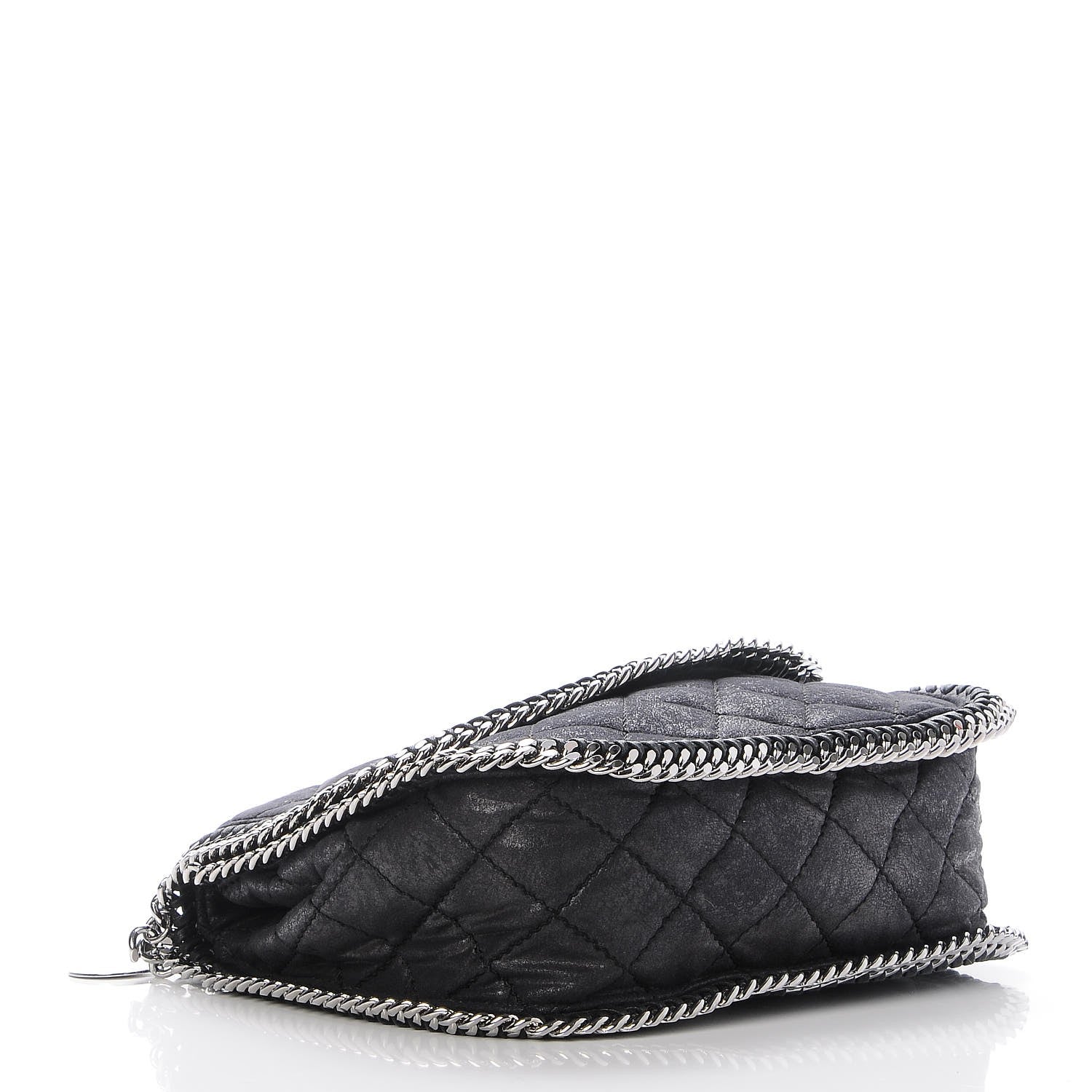 Stella McCartney Shaggy Deer Quilted Falabella Shoulder Bag Black 4 of 6