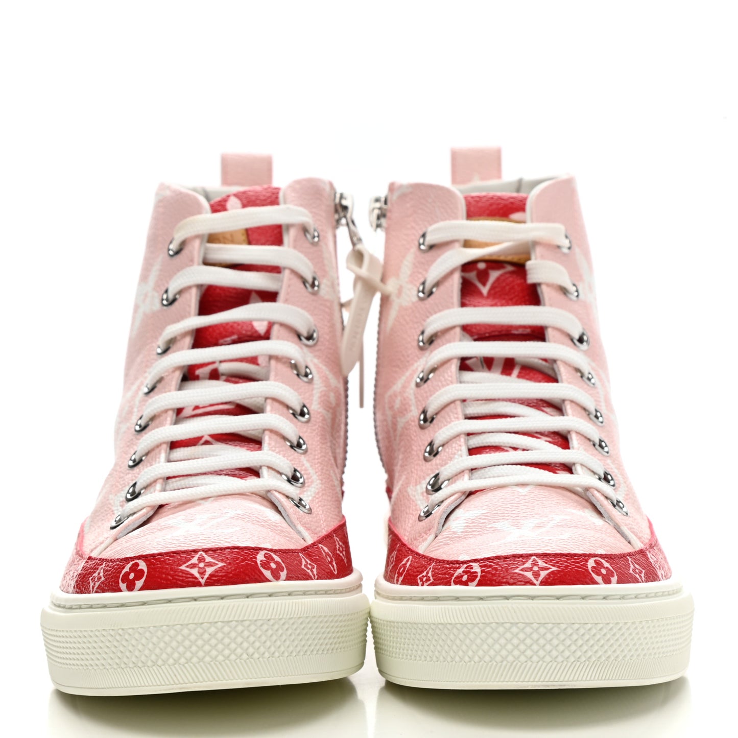 Monogram Giant Stellar Sneaker Boots 38.5 Rose Rouge