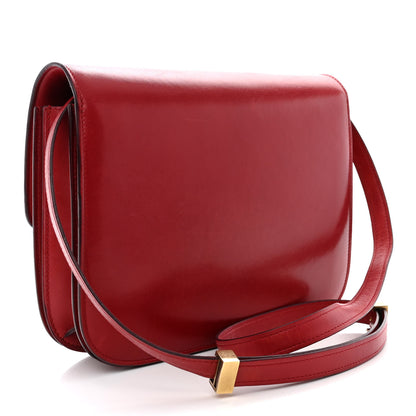 Celine Box Calfskin Medium Classic Box Flap Bag Red 3 of 15