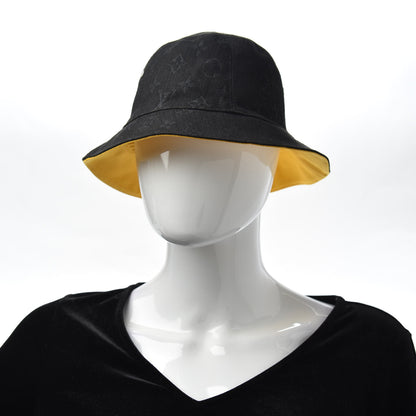 Louis Vuitton Monogram Denim Transformable Bob Bucket Hat 58 Black 2 of 7