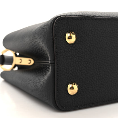 Louis Vuitton Taurillon Capucines PM Black 9 of 10