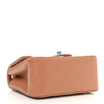 Chanel Lambskin Quilted Mini Square Flap Brown 4 of 11