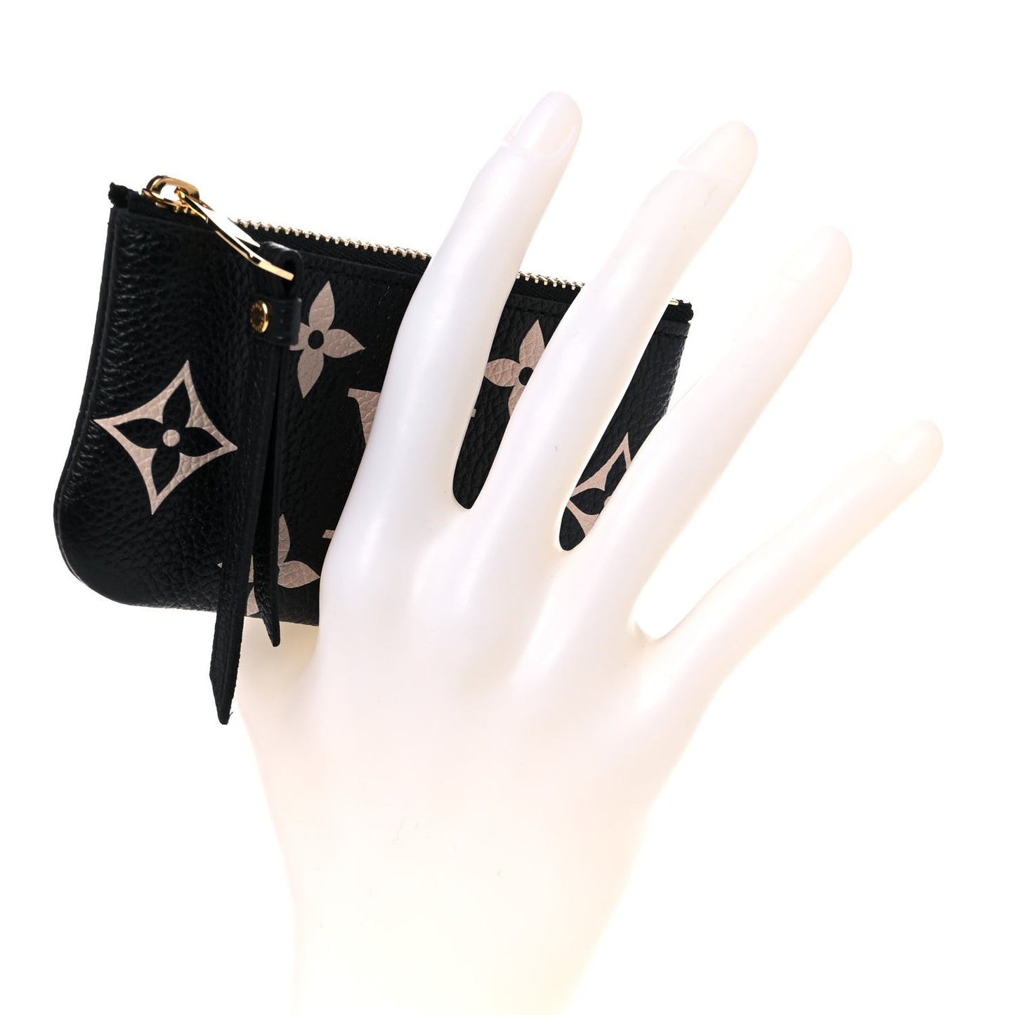 Empreinte Monogram Giant Key Pouch Black Beige