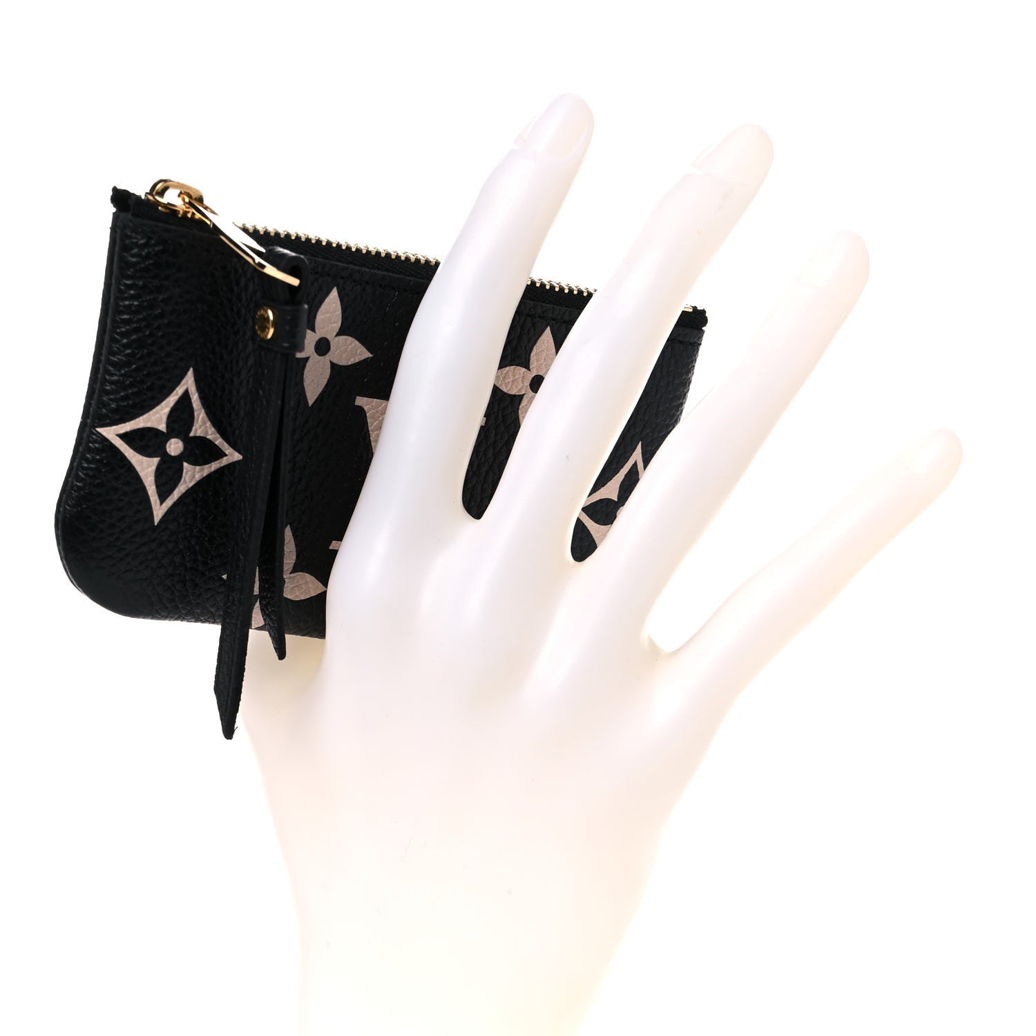 Louis Vuitton Empreinte Monogram Giant Key Pouch Black Beige 4 of 8