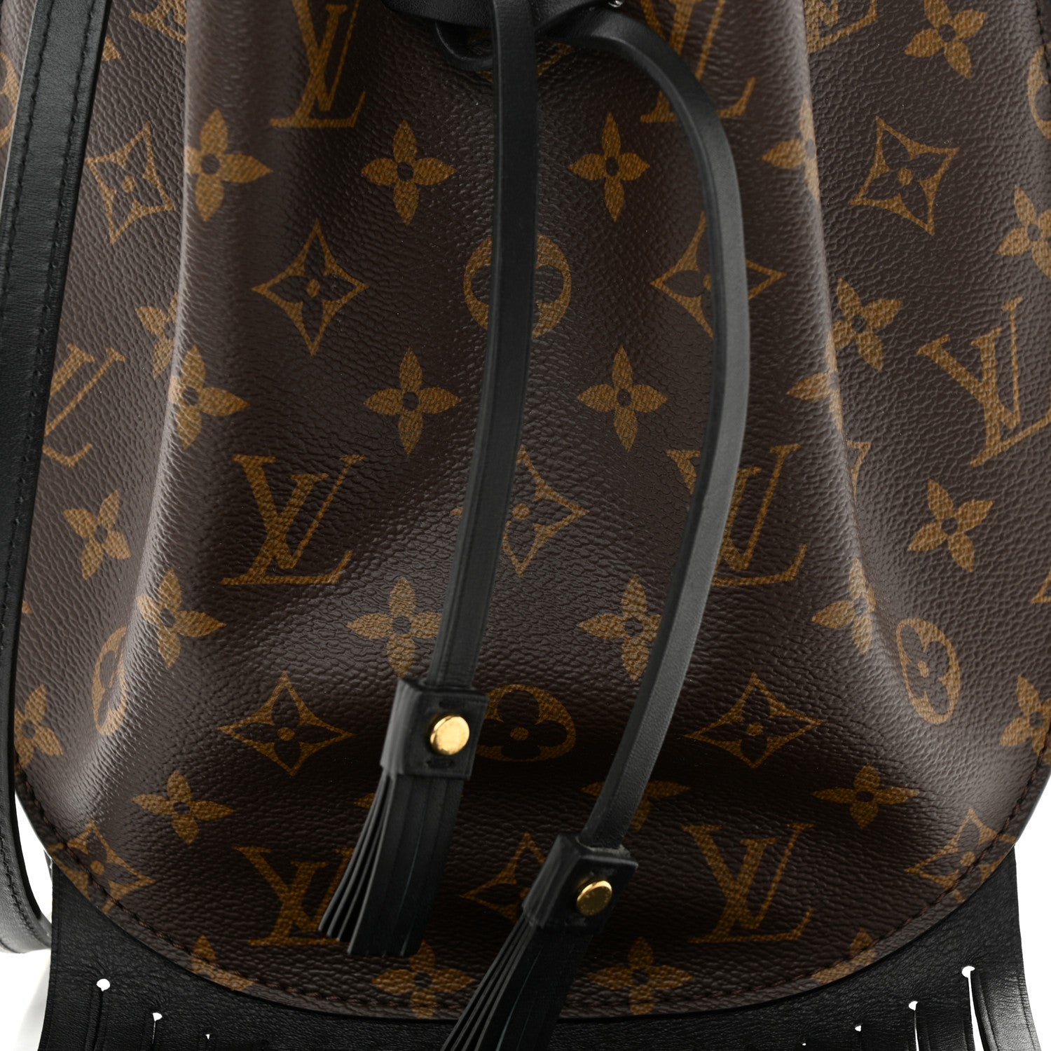 Louis Vuitton Monogram Fringed Noe 7 of 9
