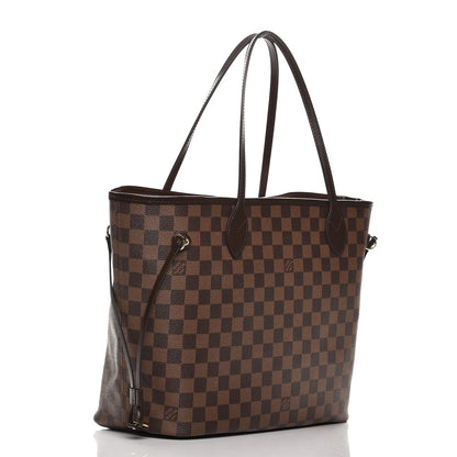 Louis Vuitton Damier Ebene Neo Neverfull MM Rose Ballerine 4 of 9