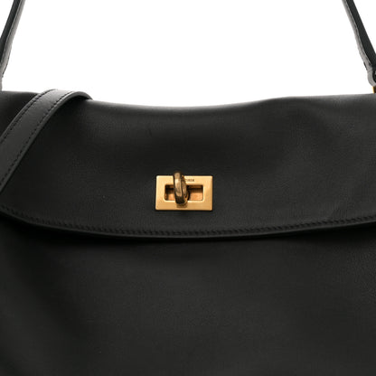 Balenciaga Natural Smooth Calfskin Medium Rodeo Top Handle Handbag Black 8 of 12