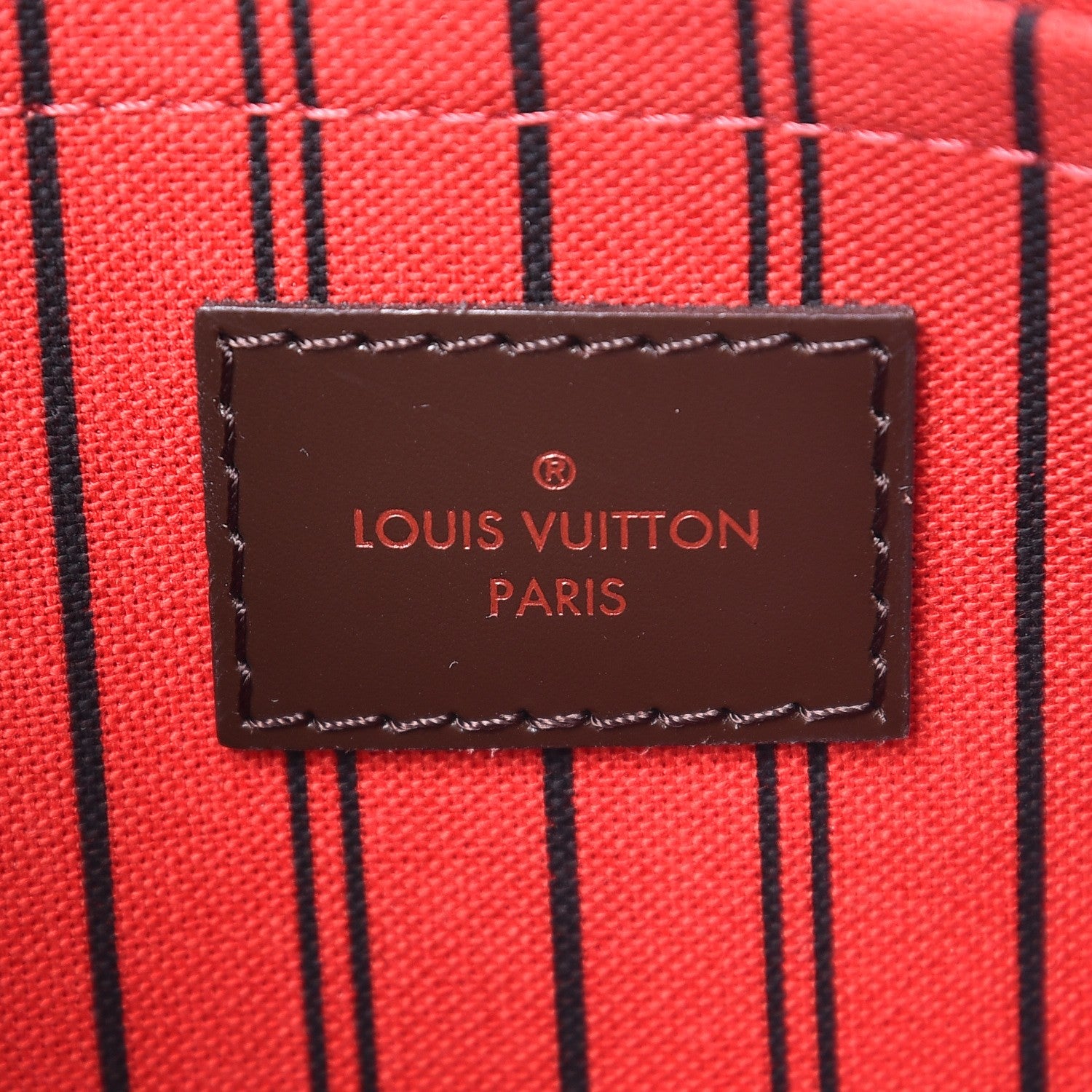 Louis Vuitton Damier Ebene Neverfull MM GM Pochette 6 of 9