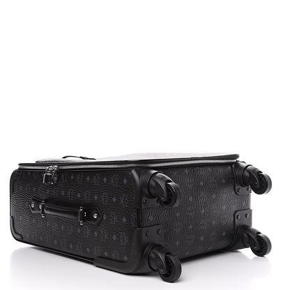 MCM Visetos Small Traveler Trolley Whelled Suitcase Black 4 of 8