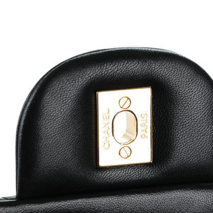 Chanel Lambskin Quilted Jumbo Single Flap Black 5 of 8