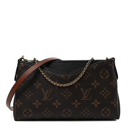 Louis Vuitton Monogram Pallas Clutch Black 1 of 7