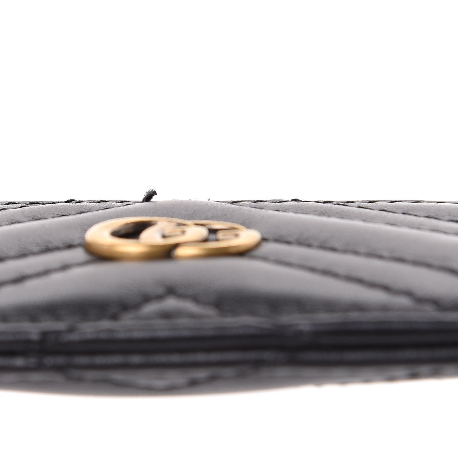 Gucci Calfskin Matelasse GG Marmont Card Holder Black 7 of 8