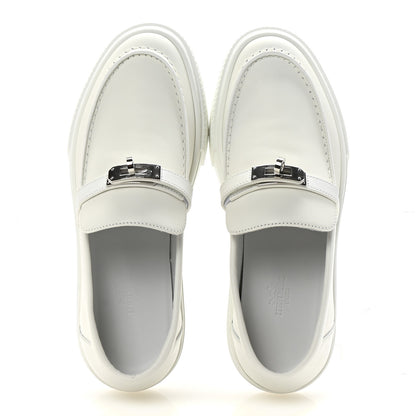 Hermes Calfskin Game Slip On Sneakers 38 White 2 of 9