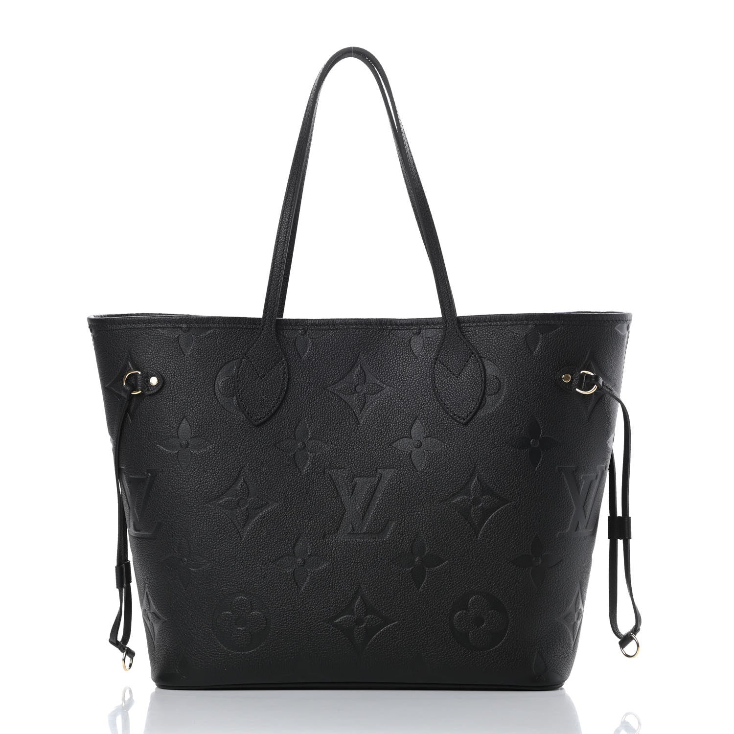 Louis Vuitton Empreinte Monogram Giant Neverfull MM Black 3 of 11