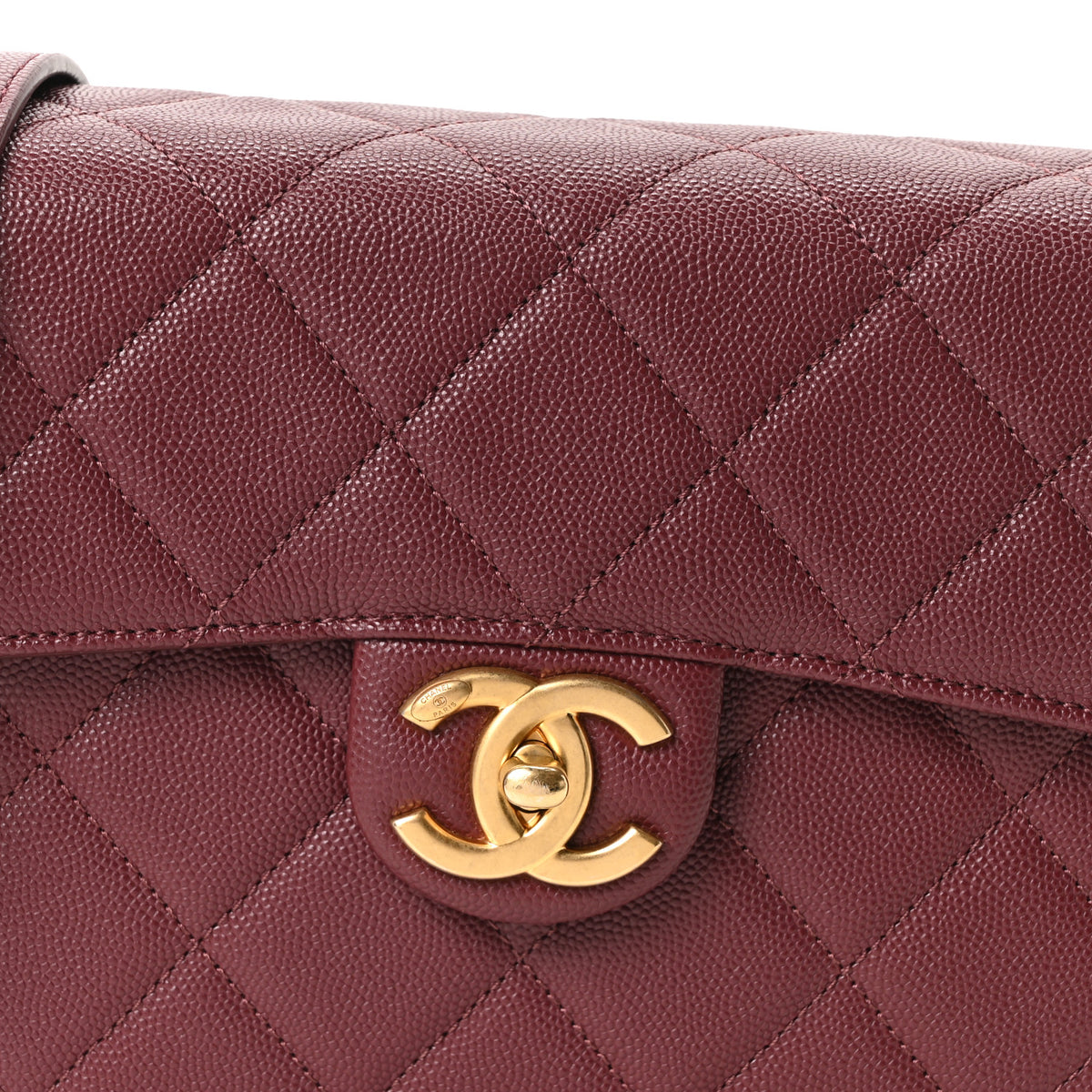 Chanel Caviar Quilted Medium Moon Messenger Burgundy 7 of 9