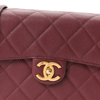 Chanel Caviar Quilted Medium Moon Messenger Burgundy 7 of 9