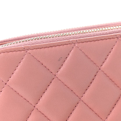 Chanel Lambskin Quilted Small Clutch With Chain Pink 13 of 13