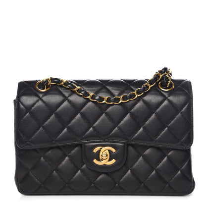 Chanel Lambskin Quilted Small Double Sided Flap Black 1 of 15