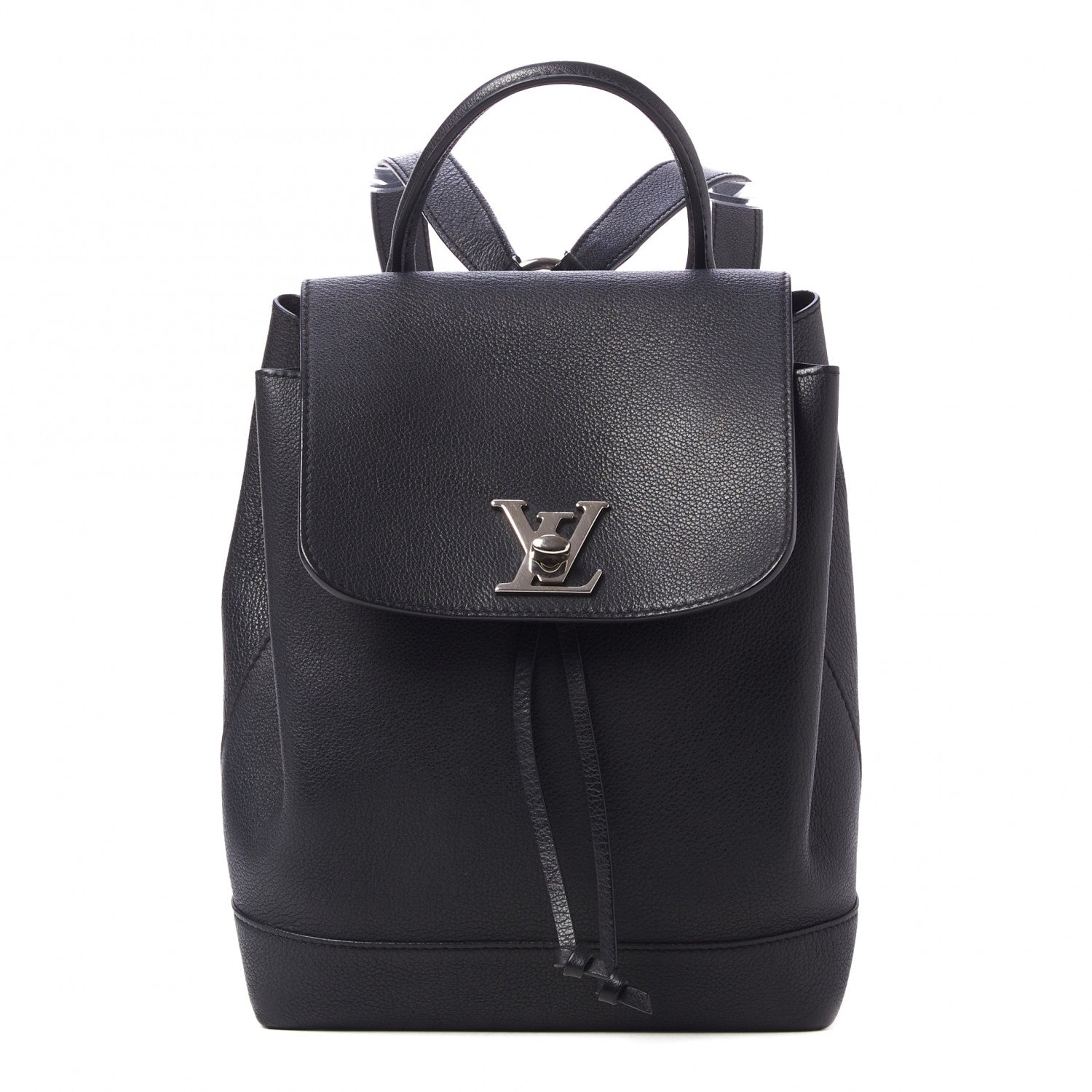 Louis Vuitton Calfskin Lockme Backpack Black 1 of 9