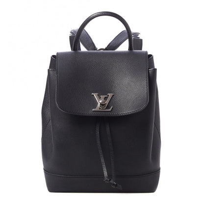Louis Vuitton Calfskin Lockme Backpack Black 1 of 9