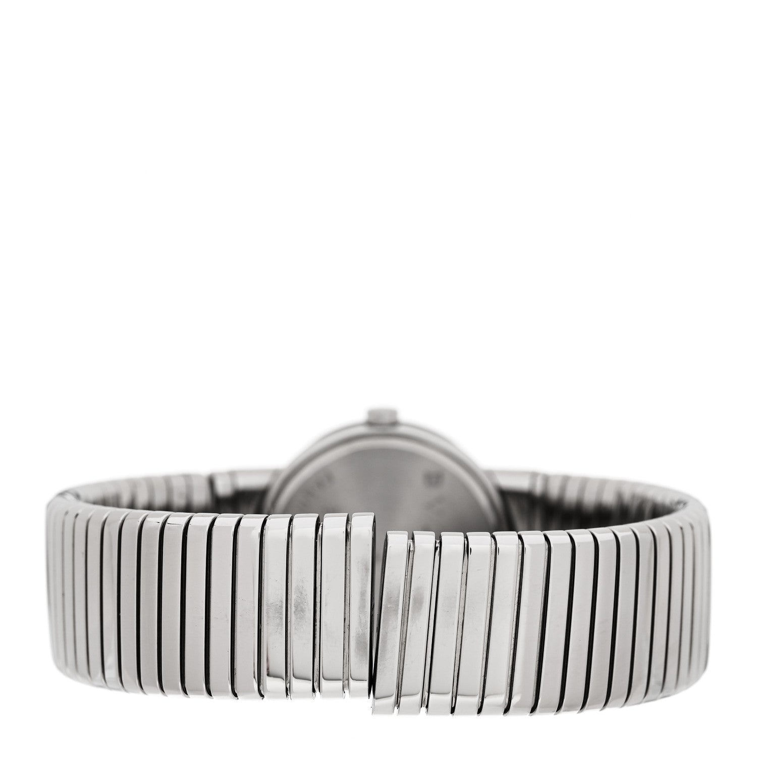 Bulgari Stainless Steel Diamond 26mm Tubogas Quartz Watch Black 3 of 4