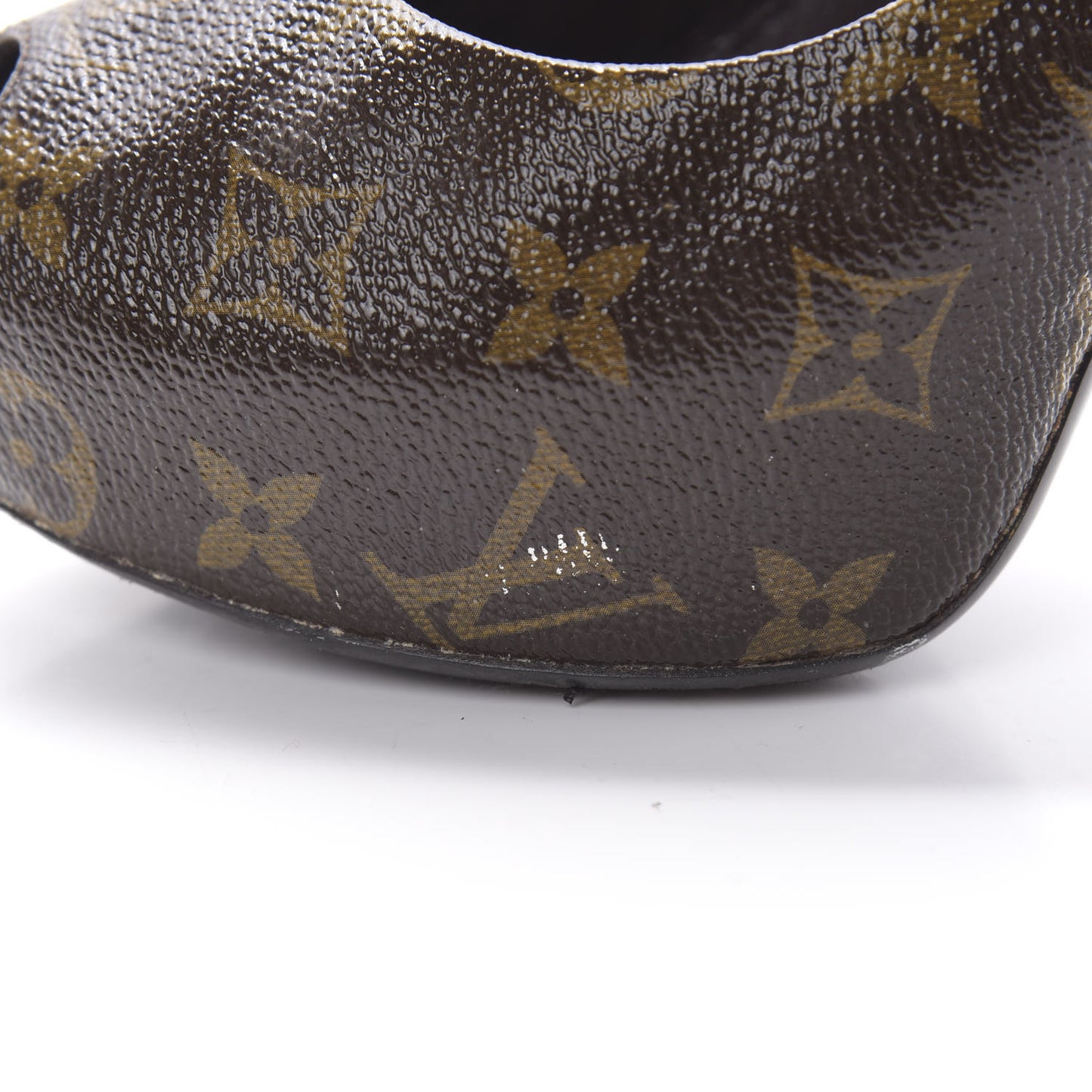 Patent Monogram Fetish Vanity Platform Pumps 40