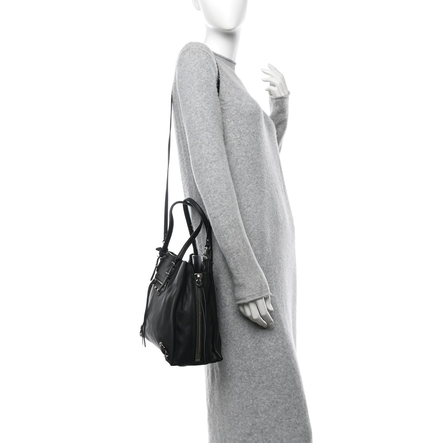 Veau Papier B4 Zip Around Tote Black