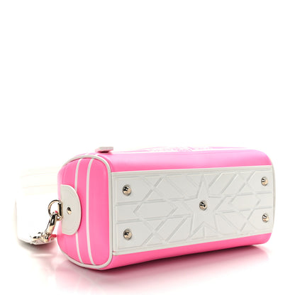 Christian Dior Calfskin Small Dior Vibe Zip Bowling Bag Pink Multicolor 4 of 9