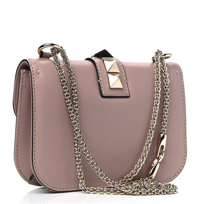 Valentino Garavani Vitello Small Glam Lock Rockstud Flap Poudre 2 of 5