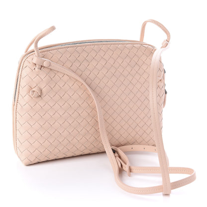 Bottega Veneta Nappa Intrecciato Nodini Crossbody Messenger Flamingo 3 of 9
