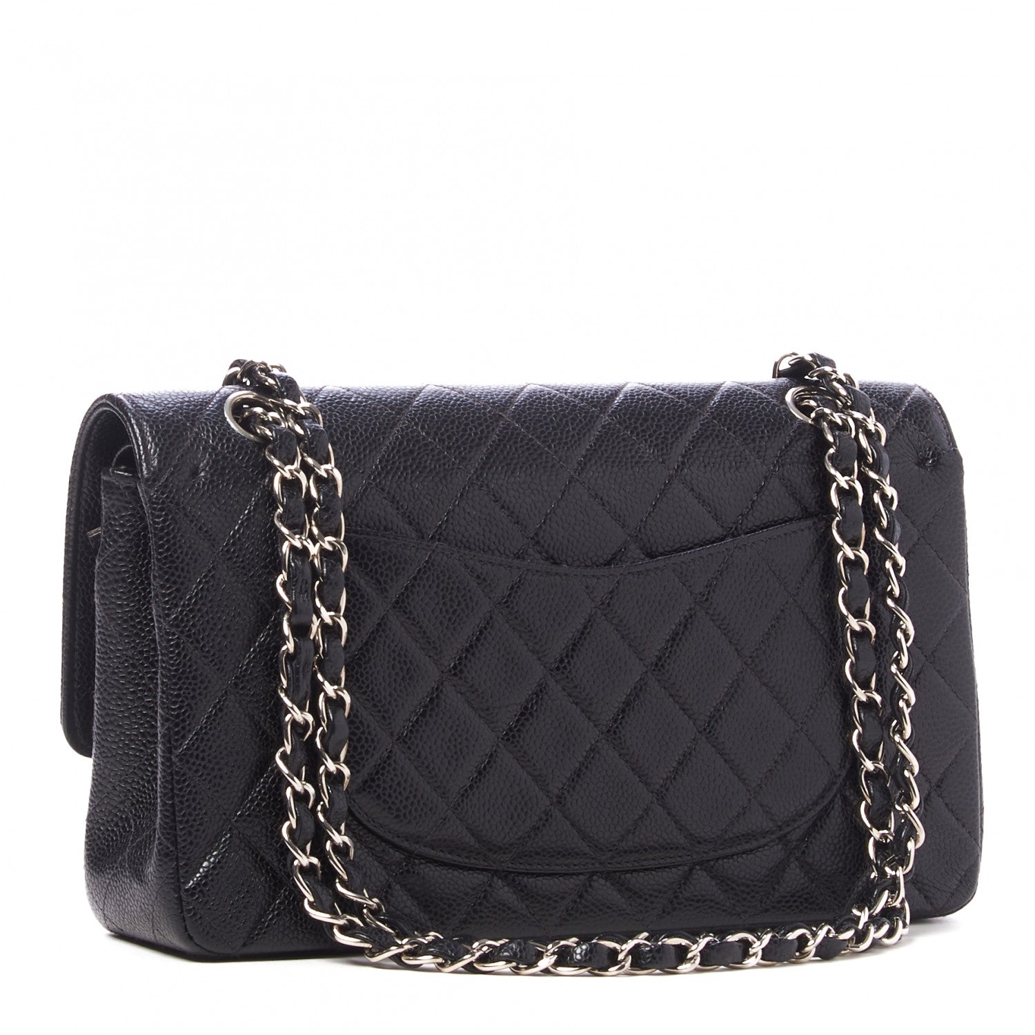 Chanel Caviar Quilted Medium Double Flap Black 2 of 9