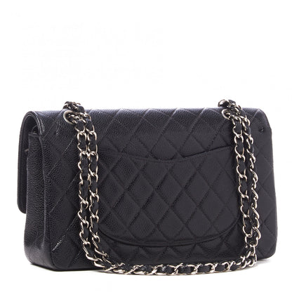 Chanel Caviar Quilted Medium Double Flap Black 2 of 9