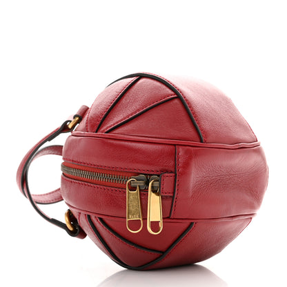 Gucci Piuma Lux Energy Mini Tifosa Basketball Shaped Shoulder Bag Romantic Cerise 4 of 12