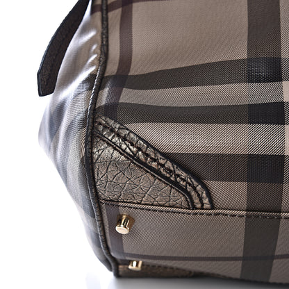 Burberry Smoked Check Small Canterbury Tote Anthracite 16 of 17