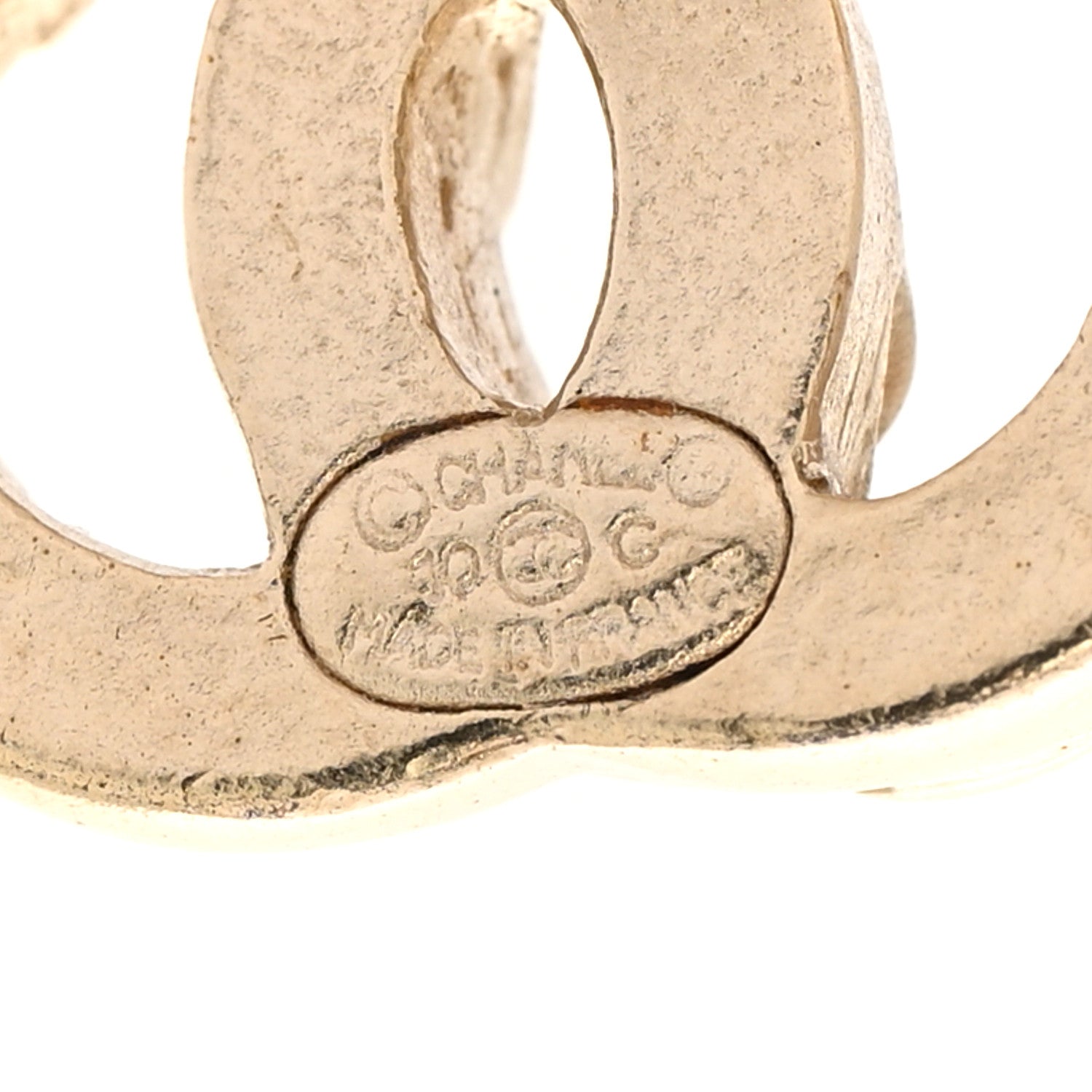 Chanel CC Chain Earrings Gold 4 of 4