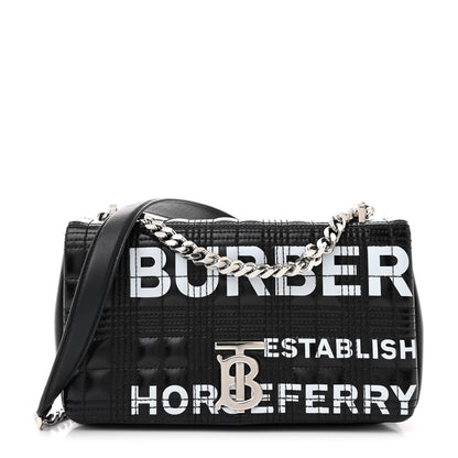 Burberry Patent Quilted Horseferry Print Small Lola Bag Black 1 of 10